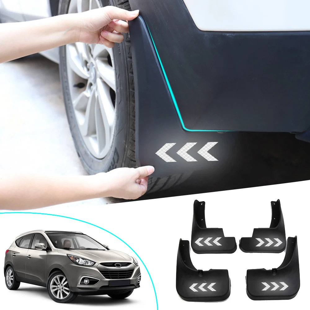 For Hyundai IX35 2010 2011 2012 4pcs Auto Fender Flares Mudflaps Safety Reflective Warning Mud guards Car Accessories
For Hyundai IX35 2010 2011 2012 4pcs Auto Fender Flares Mudflaps Safety Reflective Warning Mud guards Car Accessories