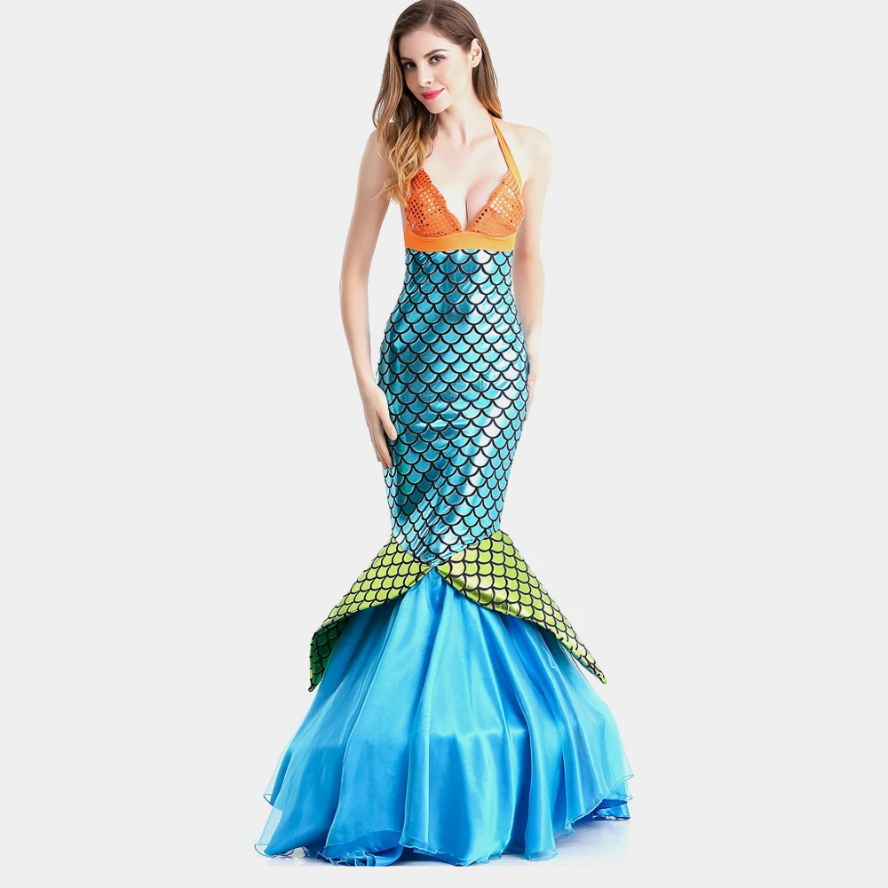 Drop Shipping Women Mermaid Costume Halloween Cosplay Mermaid Dress Romantic Beauty Sea Maid Dress Women Mermaid Fantasia Dress
Drop Shipping Women Mermaid Costume Halloween Cosplay Mermaid Dress Romantic Beauty Sea Maid Dress Women Mermaid Fantasia Dress