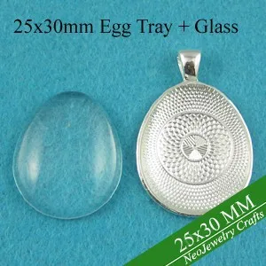 egg tray + glass ss