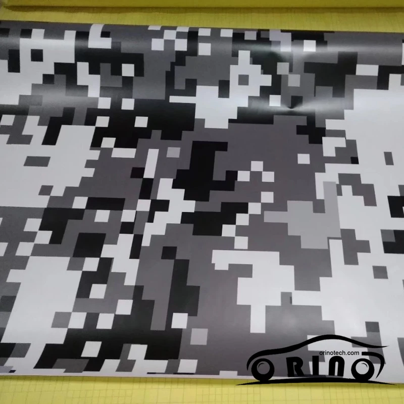 Black White Digital Vinyl Wrap-1