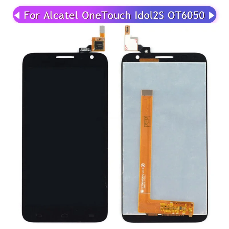 3PCS For Alcatel One Touch Idol 2S 6050 OT6050 6050A 6050Y LCD Display Screen Assembly Panel Glass Sensor Digitizer | Мобильные