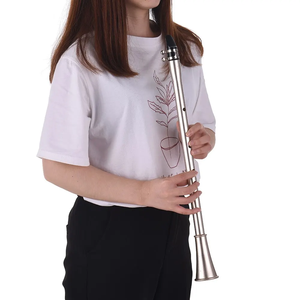 Bb Key Mini Simple Clarinet Sax Compact Clarinet-Saxophone ABS Material Musical Wind Instrument for Beginners with Carry Bag
Bb Key Mini Simple Clarinet Sax Compact Clarinet-Saxophone ABS Material Musical Wind Instrument for Beginners with Carry Bag