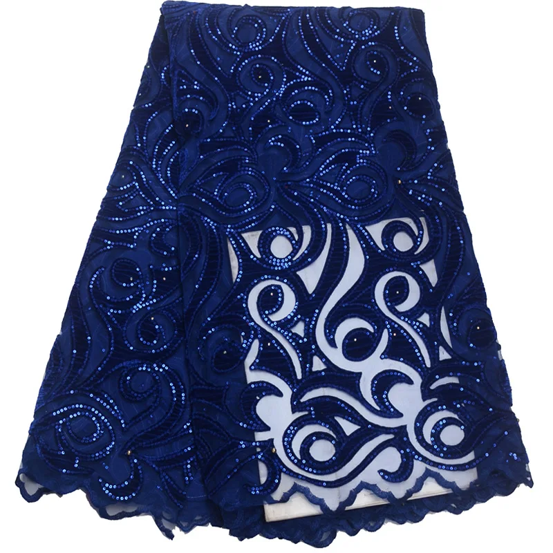 10 colors (5yards/pc) high quality French lace fabric royal blue African velvet lace fabric with sequins for party dress FLP848
10 colors (5yards/pc) high quality French lace fabric royal blue African velvet lace fabric with sequins for party dress FLP848