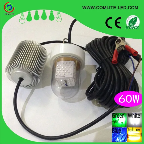 60W 12V-24V LED Green Underwater Submersible Night Fishing Light Crappie Squid Dock Lamp
60W 12V-24V LED Green Underwater Submersible Night Fishing Light Crappie Squid Dock Lamp