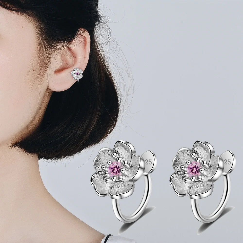 New Fashion Purple Pink Cz Zircon Cherry Ear Clip Earring flower Earrings Temperament Girl Sweet 2018 Korean Earring Ins Jewelry
New Fashion Purple Pink Cz Zircon Cherry Ear Clip Earring flower Earrings Temperament Girl Sweet 2018 Korean Earring Ins Jewelry