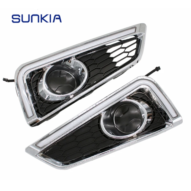 SUNKIA High Power LED Daytime Running Light LED DRL with Yellow Turning Function Car Accessories Specific for City 2015 2016
SUNKIA High Power LED Daytime Running Light LED DRL with Yellow Turning Function Car Accessories Specific for City 2015 2016