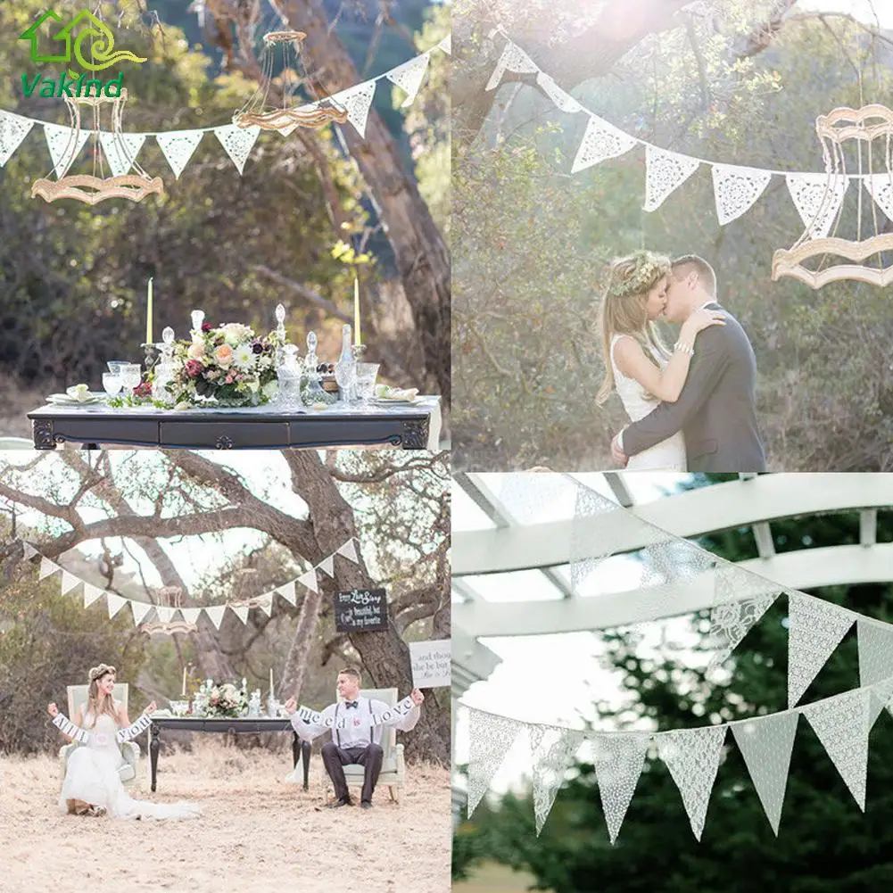3.2M 11 Flag White Lace Fabric Banner Pennant Wedding Flag Bunting Decor Party Birthday Garland Wedding Home Decoration
3.2M 11 Flag White Lace Fabric Banner Pennant Wedding Flag Bunting Decor Party Birthday Garland Wedding Home Decoration