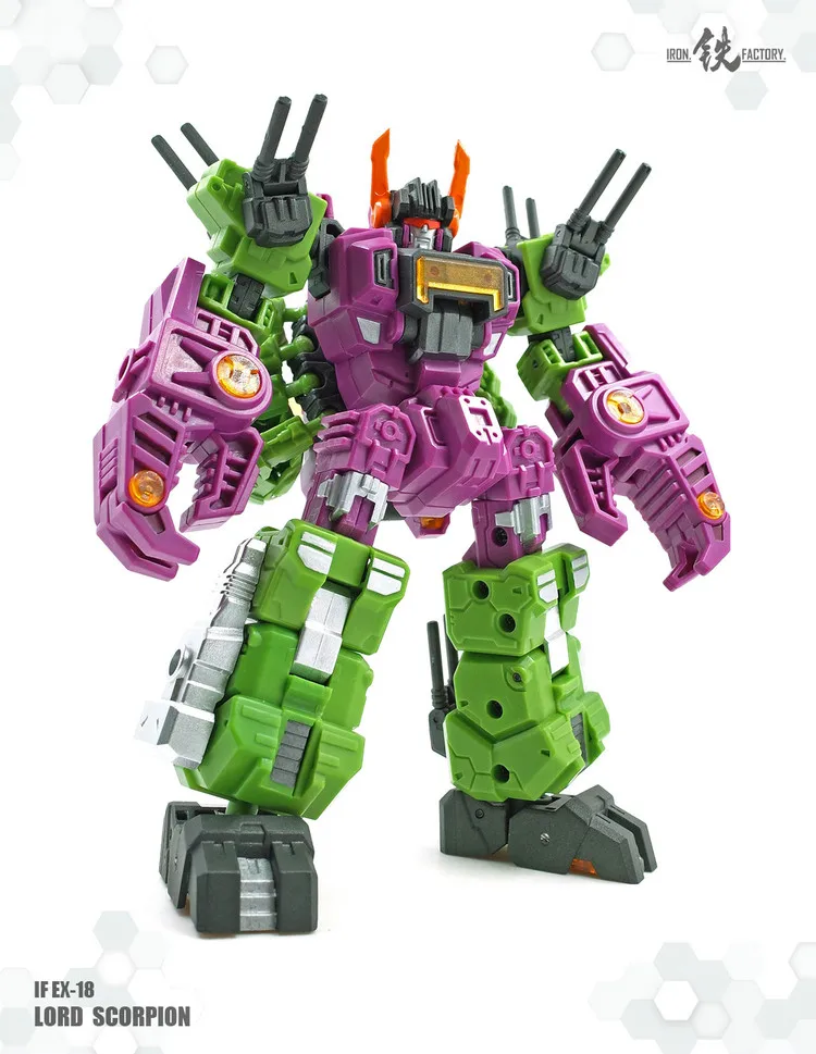 2018 IN Stock 18CM G1 Iron Factory IF-EX18 LordScorpion Lord Scorpion Scorponok IronFactory Transformation Action Figure
2018 IN Stock 18CM G1 Iron Factory IF-EX18 LordScorpion Lord Scorpion Scorponok IronFactory Transformation Action Figure
