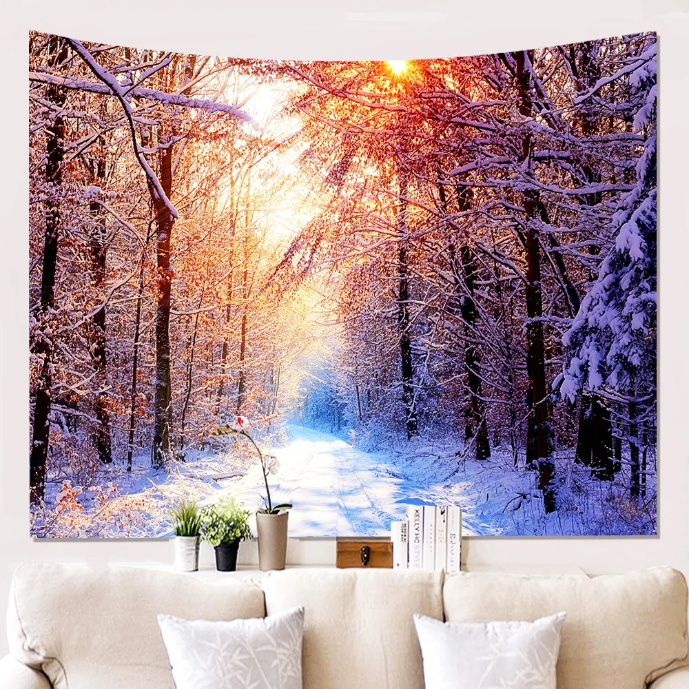 Home 3D Snow Landscape Wall Tapestry Cloth Tarpaulin Background Cloth Hanging Tapestry Wall Decoration Carpet
Home 3D Snow Landscape Wall Tapestry Cloth Tarpaulin Background Cloth Hanging Tapestry Wall Decoration Carpet