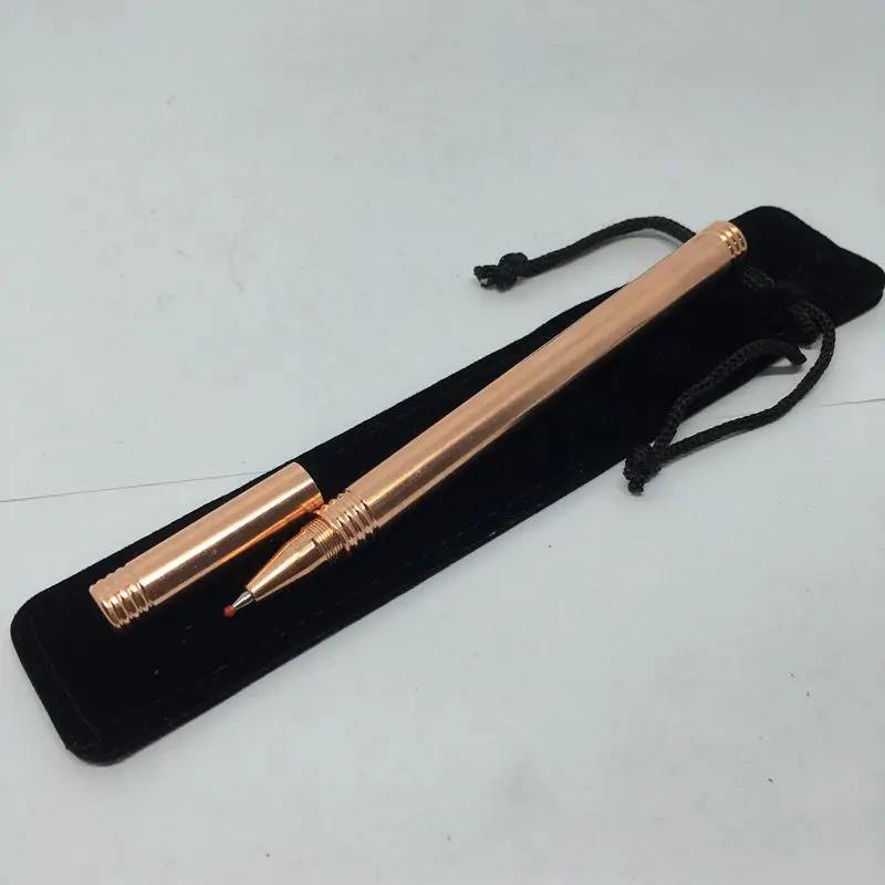 Writing Tools EDC Smooth Surface Ball Point Pen Solid Solid Copper Cylindrical Refillable Gel Pen Gel Pen
Writing Tools EDC Smooth Surface Ball Point Pen Solid Solid Copper Cylindrical Refillable Gel Pen Gel Pen