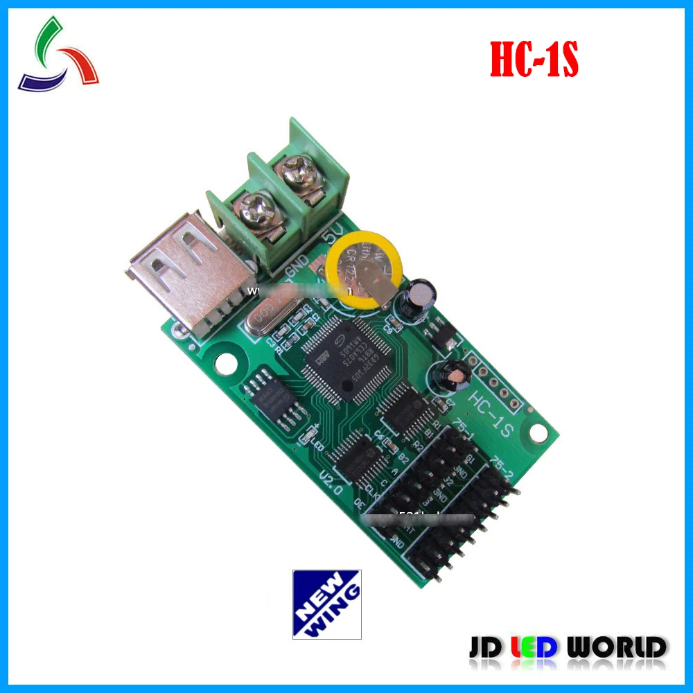 NEWWING HC-1S RGB full-color lintel LED scrolling sign controller card supports 2 groups HUB75
NEWWING HC-1S RGB full-color lintel LED scrolling sign controller card supports 2 groups HUB75