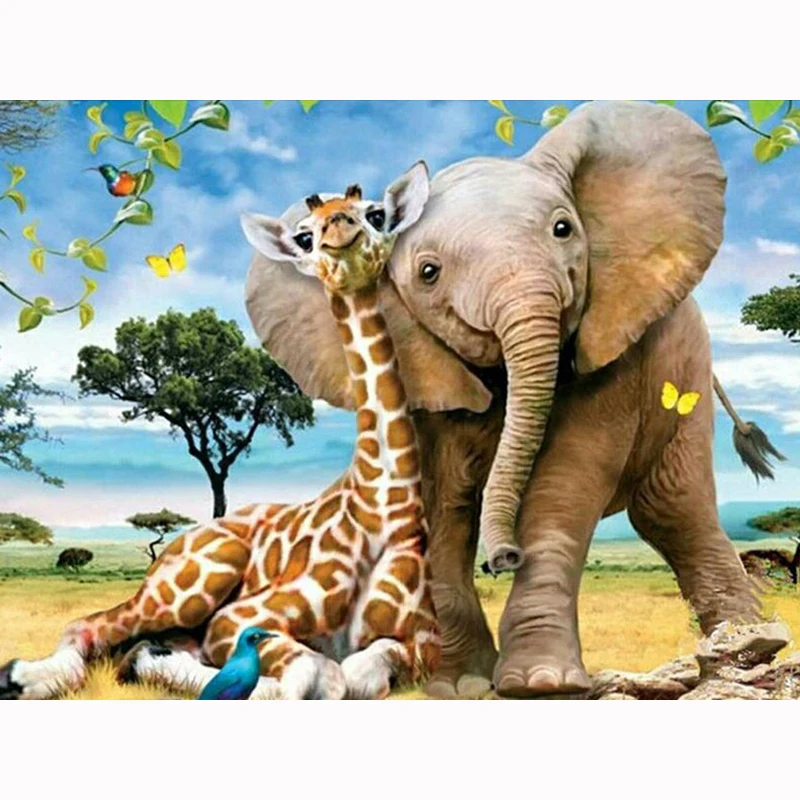 YI BRIGHT 3d Diamond Mosaic Home Decor Diamond Embroidery diamond Painting Cross Stitch Animal picture Elephant & Giraffe KBL
YI BRIGHT 3d Diamond Mosaic Home Decor Diamond Embroidery diamond Painting Cross Stitch Animal picture Elephant & Giraffe KBL