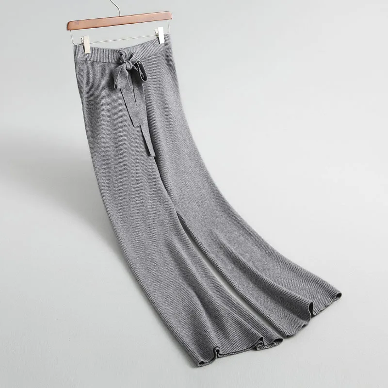 J152 Fashion women slim waist cute bow knot deco wide leg knit pants ladies elegant match all autumn winter sweater trousers
J152 Fashion women slim waist cute bow knot deco wide leg knit pants ladies elegant match all autumn winter sweater trousers