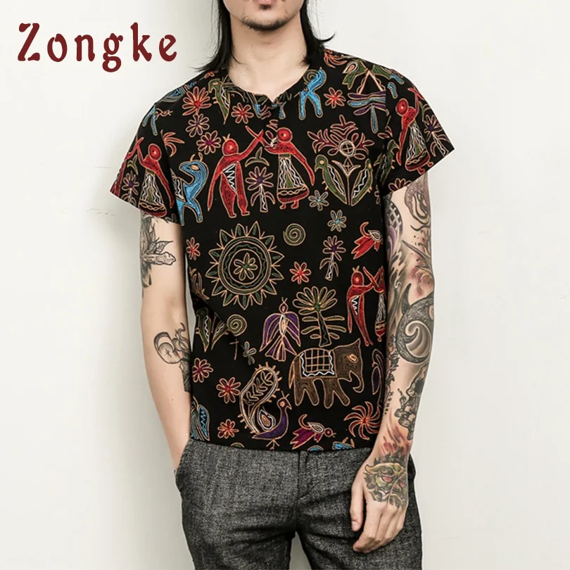 Zongke Chinese National Style Vintage T Shirt Men Tshirt Men T Shirt Harajuku Men T-Shirt Streetwear Hip Hop 2019 Spring New
Zongke Chinese National Style Vintage T Shirt Men Tshirt Men T Shirt Harajuku Men T-Shirt Streetwear Hip Hop 2019 Spring New
