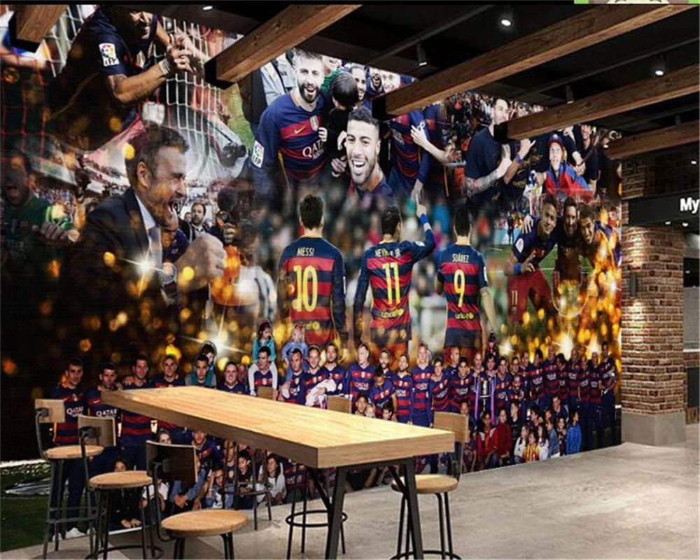 beibehang behang Custom large-scale wallpaper mural high-end wallpaper 3D football game star backdrop wallpaper for walls 3 d
beibehang behang Custom large-scale wallpaper mural high-end wallpaper 3D football game star backdrop wallpaper for walls 3 d