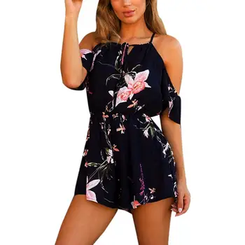Summer Rompers Women Casual Playsuit Fashion Bohemian Floral Printed Jumpsuit Ladies Off Shoulder Beach Bodycon Jumpsuits #Zer
Summer Rompers Women Casual Playsuit Fashion Bohemian Floral Printed Jumpsuit Ladies Off Shoulder Beach Bodycon Jumpsuits #Zer