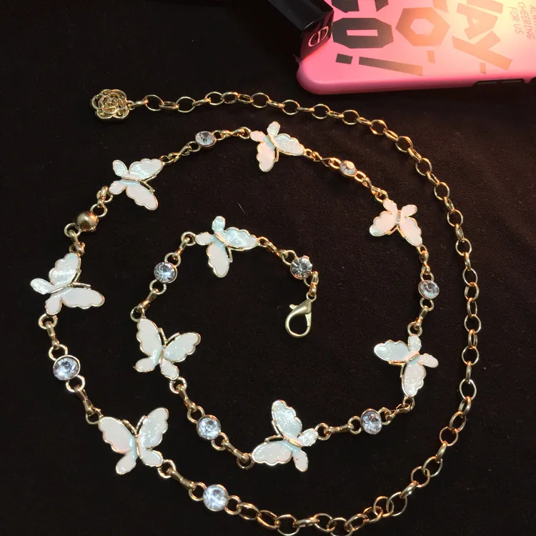 Hot fashion women dress garnish cinto feminino fivelas BELT rhinestone Butterfly clover Metal Lady Waist chain Belt
Hot fashion women dress garnish cinto feminino fivelas BELT rhinestone Butterfly clover Metal Lady Waist chain Belt