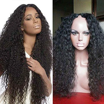 100% Human Hair Afro Curly U Part Wigs 100% Unprocessed Middle Part Water Wave U Part Wig Malaysia Kinky Curly Wigs
100% Human Hair Afro Curly U Part Wigs 100% Unprocessed Middle Part Water Wave U Part Wig Malaysia Kinky Curly Wigs