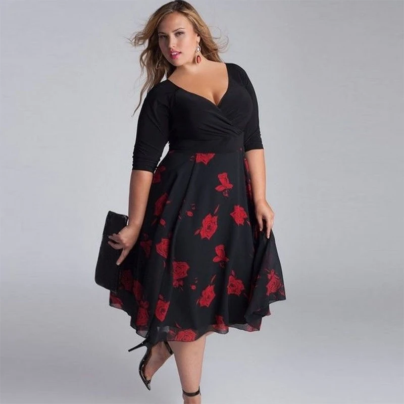 Plus Size L-5XL 2019 New Fashion Ruffle Casual Loose Floral Print Empire Women Soft Sexy Beach Summer Dress
Plus Size L-5XL 2019 New Fashion Ruffle Casual Loose Floral Print Empire Women Soft Sexy Beach Summer Dress