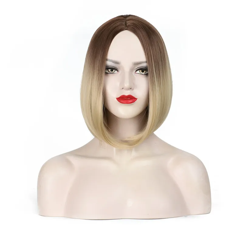 MSIWIGS 14" Two color Two Tones Ombre Wig Heat Resistant Medium Long Straight Synthetic Hair Afro Wigs for Black Women
MSIWIGS 14" Two color Two Tones Ombre Wig Heat Resistant Medium Long Straight Synthetic Hair Afro Wigs for Black Women