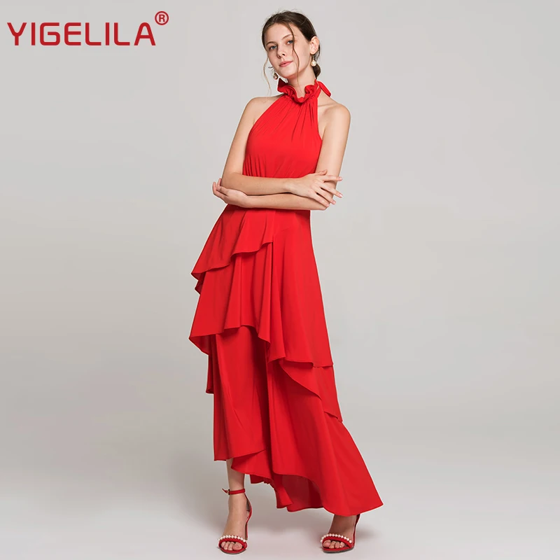 YIGELILA 2019 Women Red Halter Long Dress Fashion Off Shoulder Empire Slim Floor Length Sexy Backless Party Dress Vestidos 63412
YIGELILA 2019 Women Red Halter Long Dress Fashion Off Shoulder Empire Slim Floor Length Sexy Backless Party Dress Vestidos 63412