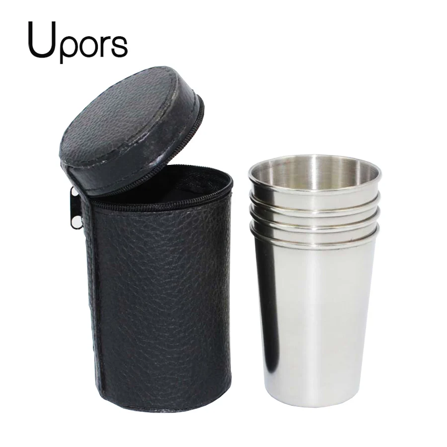 4pcs/lot+Cup Leather Sets Outdoor Portable Stainless Steel Hip Flask Cup 30ML/70ML Hip Flask Special Glasses Flagon Wine Cup
4pcs/lot+Cup Leather Sets Outdoor Portable Stainless Steel Hip Flask Cup 30ML/70ML Hip Flask Special Glasses Flagon Wine Cup
