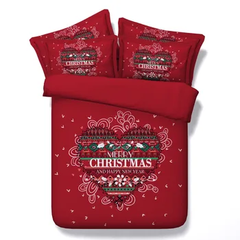 JF-291 Red X'mas bed linen 4pcs cross stitch printed heart shape Merry Christmas bedding set single 150x200cm Double duvet cover
JF-291 Red X'mas bed linen 4pcs cross stitch printed heart shape Merry Christmas bedding set single 150x200cm Double duvet cover