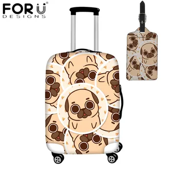 FORUDESIGNS Cartoon Playful Pug Print Suitcase Protective Covers Luggage Tag Elastic Trolley Case Dust Rain Cover for 18-32 Inch
FORUDESIGNS Cartoon Playful Pug Print Suitcase Protective Covers Luggage Tag Elastic Trolley Case Dust Rain Cover for 18-32 Inch