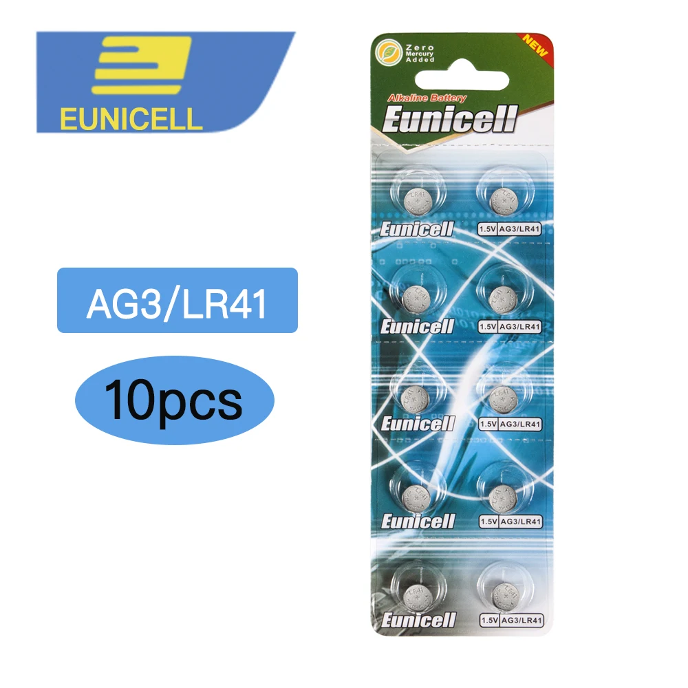 10pcs LR41 AG3 392A SR41SW 384 LR736 V3GA 192 1.55V button Cell Coin Battery batteries A G3 Battery
10pcs LR41 AG3 392A SR41SW 384 LR736 V3GA 192 1.55V button Cell Coin Battery batteries A G3 Battery