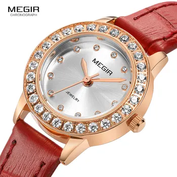 Megir 2018 New Fashion Watches for Women Leather Strap Quartz Simple Analogue Wrist Watch for Lady Relogios Femininos 4205 Red
Megir 2018 New Fashion Watches for Women Leather Strap Quartz Simple Analogue Wrist Watch for Lady Relogios Femininos 4205 Red