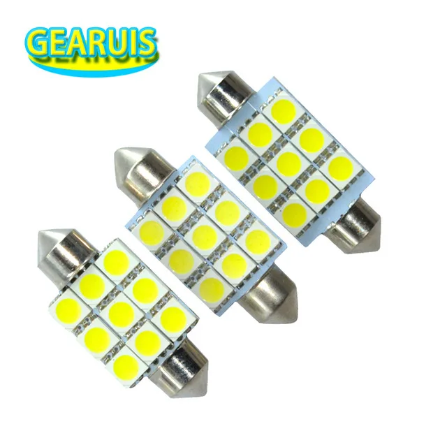 20pcs Festoon C5W 31mm 36mm 39mm 41mm Dome lights 9 SMD 5050 LED Festoon Dome Auto Reading Light License plate light White 12V
20pcs Festoon C5W 31mm 36mm 39mm 41mm Dome lights 9 SMD 5050 LED Festoon Dome Auto Reading Light License plate light White 12V