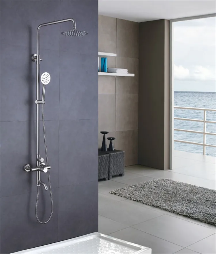 Bathroom Shower Set Brass Chrome Wall Mounted Shower Faucet Shower Head Water Saving Nozzle Aerator thermostatic shower column
Bathroom Shower Set Brass Chrome Wall Mounted Shower Faucet Shower Head Water Saving Nozzle Aerator thermostatic shower column
