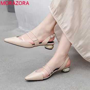 MORAZORA 2020 big size 42 genuine leather shoes woman elegant dress shoes ladies buckle summer shoes fashion women sandals
MORAZORA 2020 big size 42 genuine leather shoes woman elegant dress shoes ladies buckle summer shoes fashion women sandals