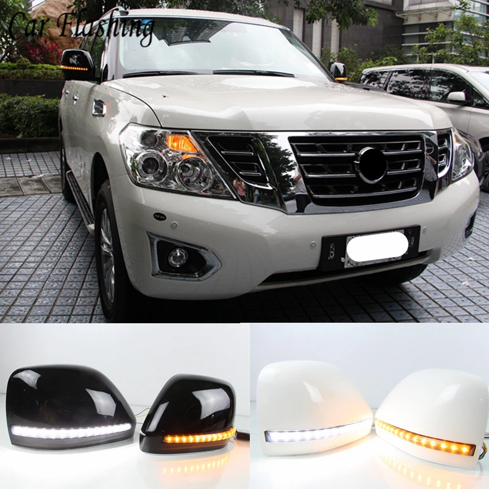 Car Side View Mirrors Mirror LED Turn Signal Lamp DRL Daytime Running Light For NIssan Patrol Armada Y62 Accessories 2017 2018
Car Side View Mirrors Mirror LED Turn Signal Lamp DRL Daytime Running Light For NIssan Patrol Armada Y62 Accessories 2017 2018