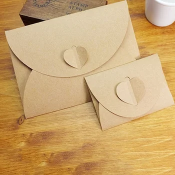 50Pcs/lot Handmade Heart Kraft Envelope Vintage Envelopes Retro Stationery Set Postcard Photo Storage Christmas Gift Package
50Pcs/lot Handmade Heart Kraft Envelope Vintage Envelopes Retro Stationery Set Postcard Photo Storage Christmas Gift Package