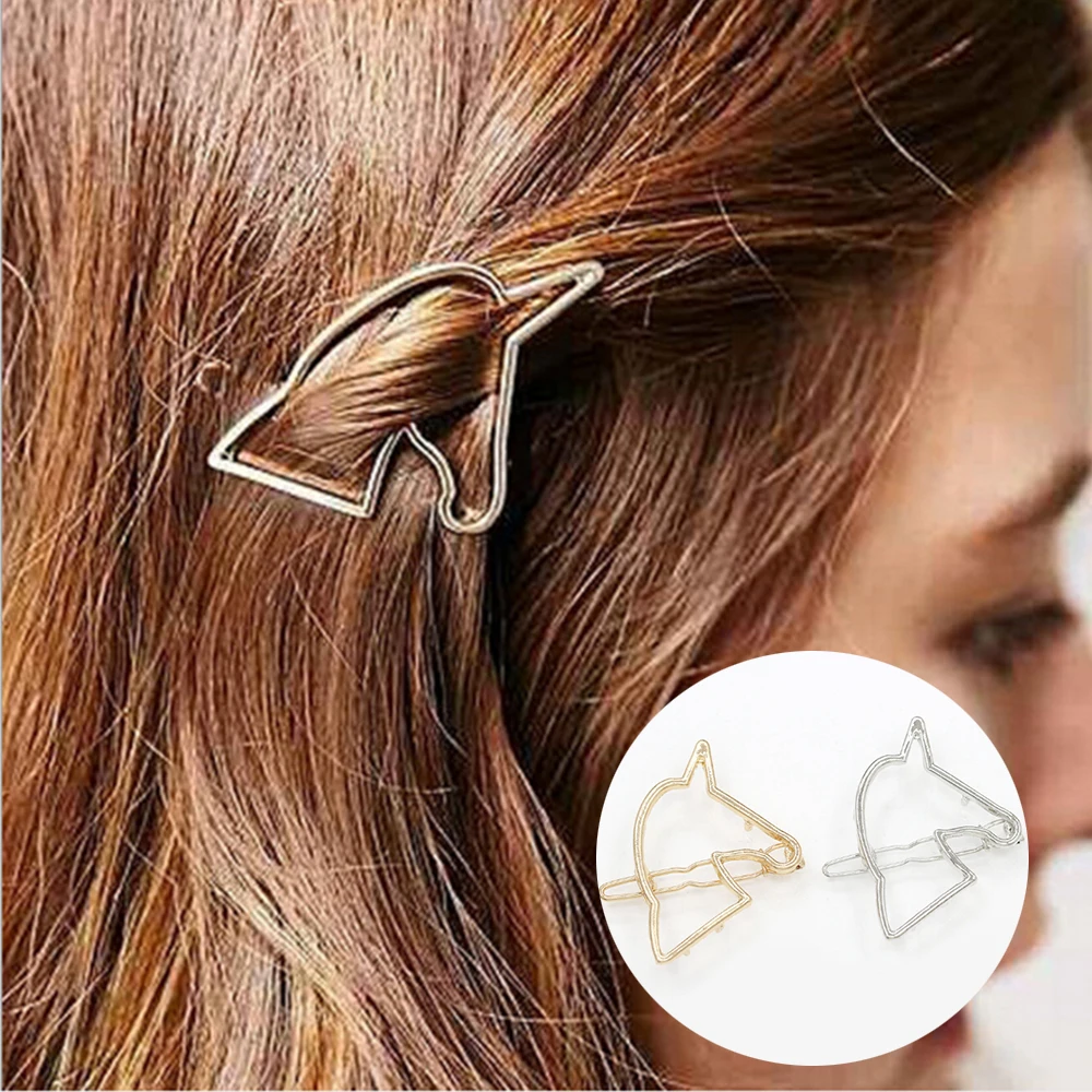 1PC Hollow Metal Unicorn Hairpins Girls Simple Hairclips Women Hair Clip Barrette Bobby Pin Hairgrip Headwear Hair Accessories
1PC Hollow Metal Unicorn Hairpins Girls Simple Hairclips Women Hair Clip Barrette Bobby Pin Hairgrip Headwear Hair Accessories