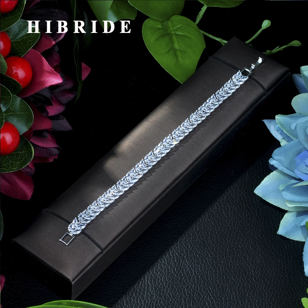 HIBRIDE JEWELRY Brand New Design AAA Cubic Zircon Wedding Bracelets& Bangles White Color Luxury Women Jewelry, B-004
HIBRIDE JEWELRY Brand New Design AAA Cubic Zircon Wedding Bracelets& Bangles White Color Luxury Women Jewelry, B-004