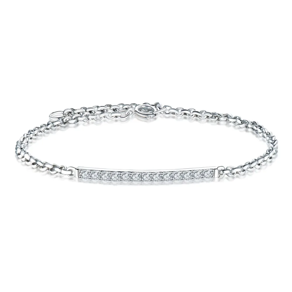 Hutang Fine Jewelry Real 925 Sterling Silver Ankle Bracelet for Women Cubic Zirconia Christmas Gift
Hutang Fine Jewelry Real 925 Sterling Silver Ankle Bracelet for Women Cubic Zirconia Christmas Gift