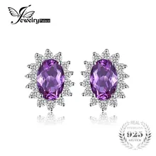Por Alexandrite Earrings Studs Jewelrypalace Oval 2 5ct Alexandrite Shire Stud Earrings For Women 925 Sterling Silver Princess Diana William Fine Jewelry