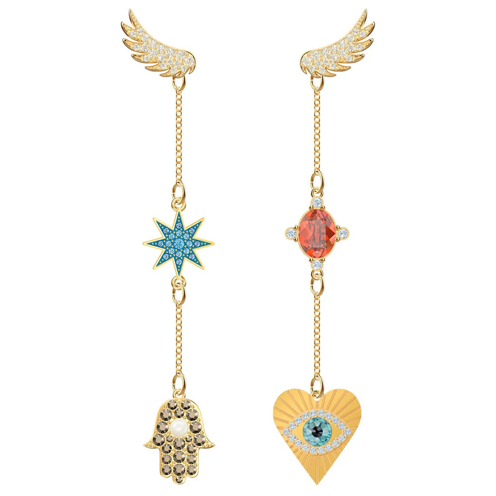 SWA RO 2019 New LUCKY GODDESS Pierced Earrings Women's Original Shiny Asymmetrical Wings Crystal Women's Luxury Pop Jewelry Gift
SWA RO 2019 New LUCKY GODDESS Pierced Earrings Women's Original Shiny Asymmetrical Wings Crystal Women's Luxury Pop Jewelry Gift