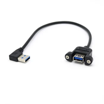 30cm USB 3.0 A Female Panel Mount To USB A Male 90 Degree Up & Down & Left & Right Angle Plug Extension Cable For Computer Host
30cm USB 3.0 A Female Panel Mount To USB A Male 90 Degree Up & Down & Left & Right Angle Plug Extension Cable For Computer Host