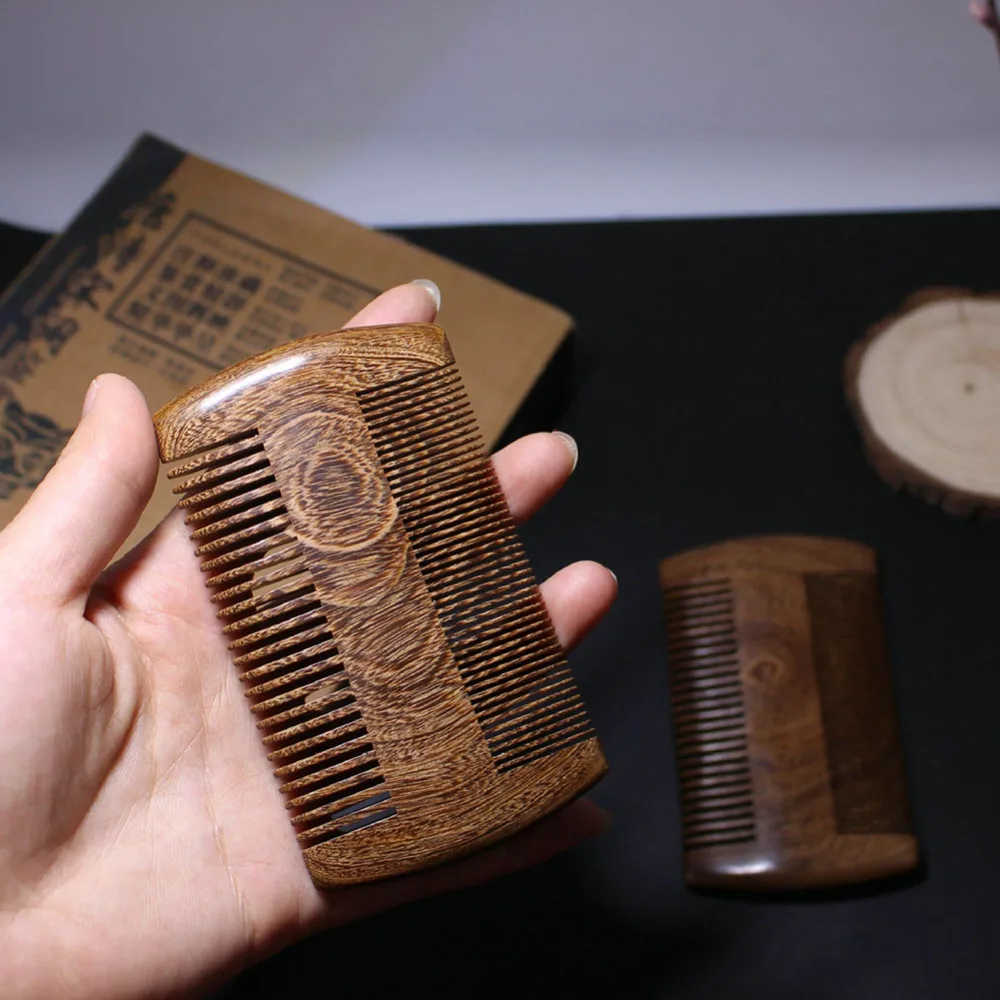 Sandalwood Comb Handmade Pocket Anti-Static Brush Men Beard Mustache Brush Fine Coarse Teeth Comb Salon Hair Styling Tools
Sandalwood Comb Handmade Pocket Anti-Static Brush Men Beard Mustache Brush Fine Coarse Teeth Comb Salon Hair Styling Tools