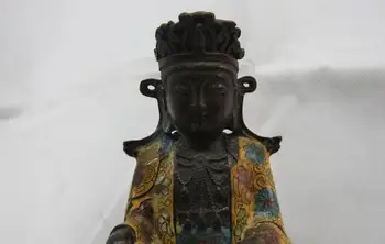 12 Chinese old Bronze Cloisonne The boys Buddism godness Guanyin Kwan-Yin Statue
12 Chinese old Bronze Cloisonne The boys Buddism godness Guanyin Kwan-Yin Statue