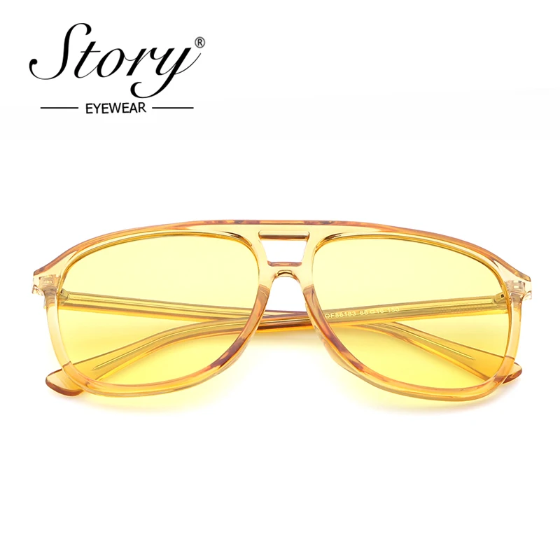 STORY fashion pilot sunglasses women men 2019 brand designer vintage personality double bridge oversized candy eyewear S86183F
STORY fashion pilot sunglasses women men 2019 brand designer vintage personality double bridge oversized candy eyewear S86183F