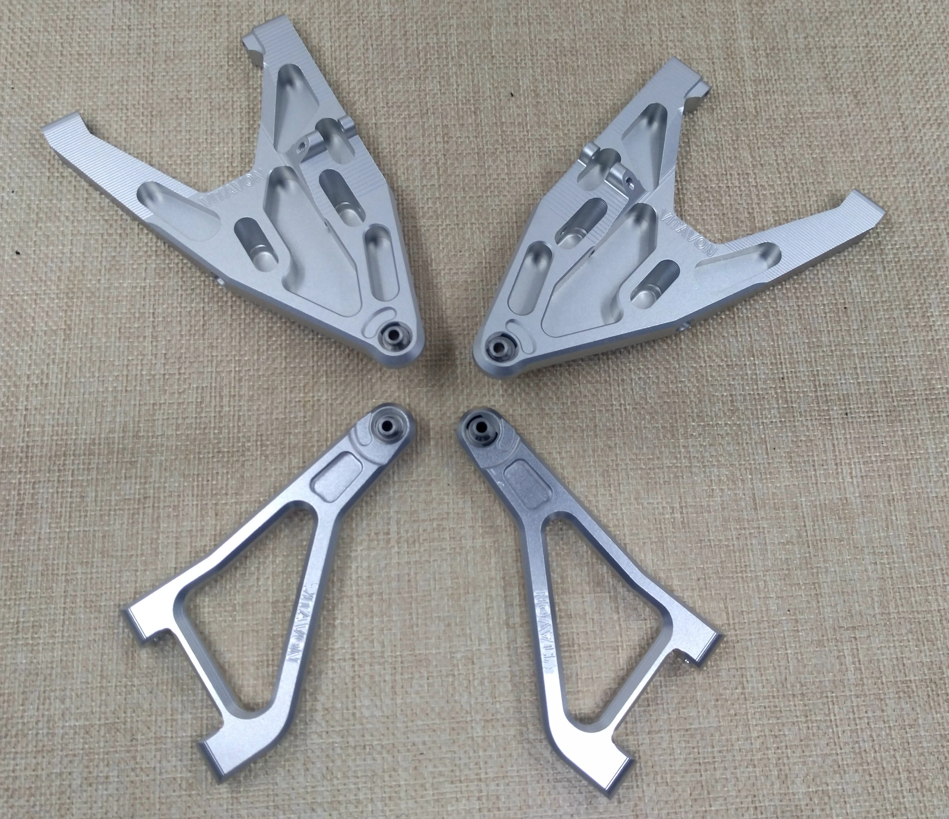 Aluminum Front Upper Suspension Arm+Front Lower Suspension Arm for VITAVON 1/7 TRAXXAS UDR Truck