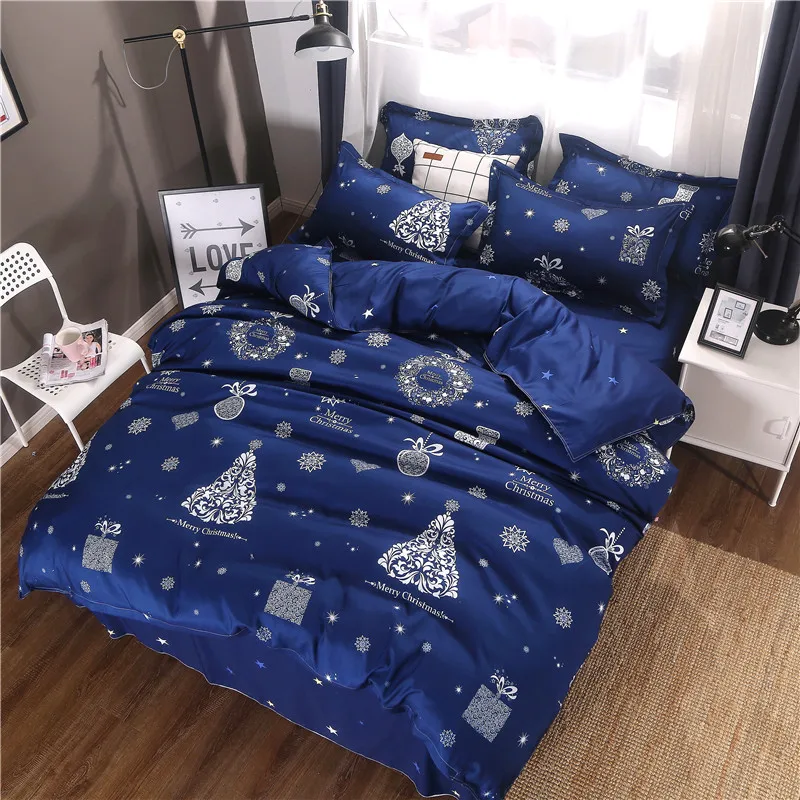 Blue Christmas Tree Pattern Soft Home Textile Series Bed Linens 4Pcs Bedding Sets Bed Set Duvet Cover Bed Sheet Mans Cover Set
Blue Christmas Tree Pattern Soft Home Textile Series Bed Linens 4Pcs Bedding Sets Bed Set Duvet Cover Bed Sheet Mans Cover Set