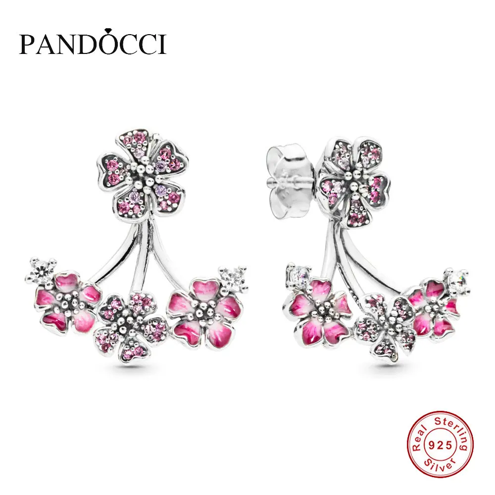 2019 Mother Gift Romatic Peach Blossom 925 Silver Stud Earring for Women DIY Fits for European Original Charm Jewelry PANDOCCI
2019 Mother Gift Romatic Peach Blossom 925 Silver Stud Earring for Women DIY Fits for European Original Charm Jewelry PANDOCCI