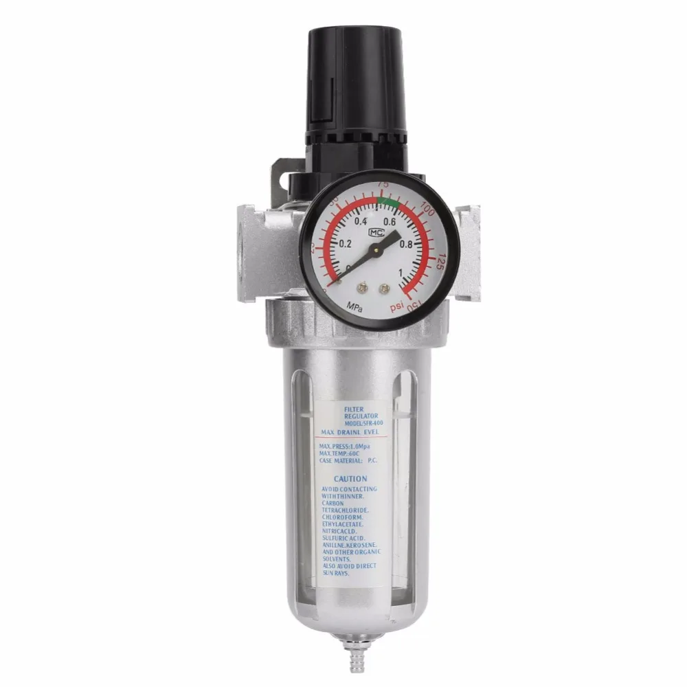 BSP 1/2" Air Compressor Moisture Water Trap Filter Regulator Pneumatic Air Pressure Filter Regulator with Mount Connection
BSP 1/2" Air Compressor Moisture Water Trap Filter Regulator Pneumatic Air Pressure Filter Regulator with Mount Connection