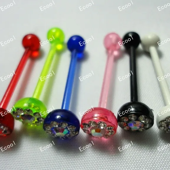 200pcs Wholesale nice Body Jewelry Piercing multi-rhinestone tongue rings barbell free shipping RL324
200pcs Wholesale nice Body Jewelry Piercing multi-rhinestone tongue rings barbell free shipping RL324