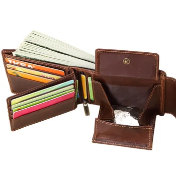 Genuine Leather Men Wallets Vintage Hasp Design Money Bag Zipper Pocket Card Holder Standard Portomonee Male Coin Purse
Genuine Leather Men Wallets Vintage Hasp Design Money Bag Zipper Pocket Card Holder Standard Portomonee Male Coin Purse